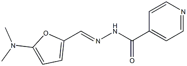 N'-{[5-(dimethylamino)-2-furyl]methylene}isonicotinohydrazide Structure