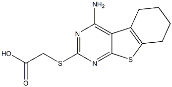 [(4-amino-5,6,7,8-tetrahydro[1]benzothieno[2,3-d]pyrimidin-2-yl)sulfanyl]acetic acid