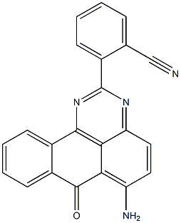  2-(6-amino-7-oxo-7H-benzo[e]perimidin-2-yl)benzonitrile