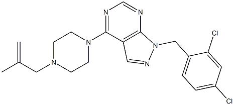 1-(2,4-dichlorobenzyl)-4-[4-(2-methyl-2-propenyl)-1-piperazinyl]-1H-pyrazolo[3,4-d]pyrimidine