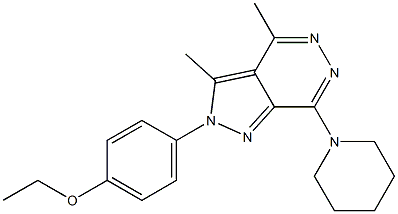 4-[3,4-dimethyl-7-(1-piperidinyl)-2H-pyrazolo[3,4-d]pyridazin-2-yl]phenyl ethyl ether