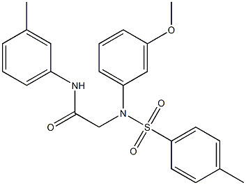 2-{3-methoxy[(4-methylphenyl)sulfonyl]anilino}-N-(3-methylphenyl)acetamide