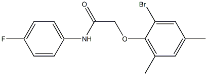 2-(2-bromo-4,6-dimethylphenoxy)-N-(4-fluorophenyl)acetamide