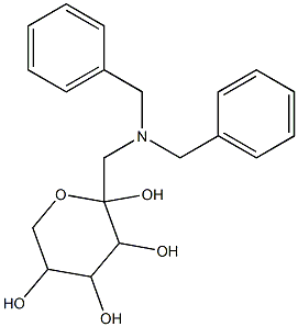 2-[(dibenzylamino)methyl]tetrahydro-2H-pyran-2,3,4,5-tetrol,,结构式