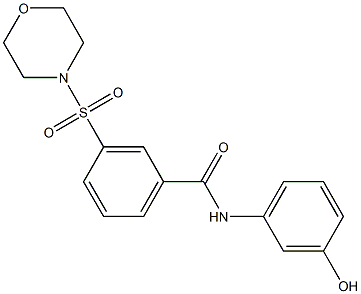  N-(3-hydroxyphenyl)-3-(4-morpholinylsulfonyl)benzamide