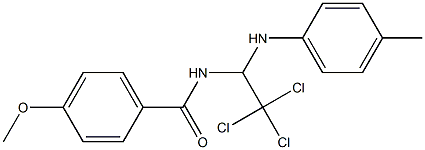  4-methoxy-N-[2,2,2-trichloro-1-[(4-methylphenyl)amino]ethyl]benzamide