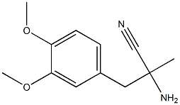 L-3-(3,4-二甲氧苯基)-2-氨基-2-甲基丙腈 结构式