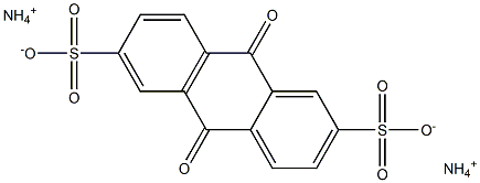 Diammonium anthraquinone-2,6-disulfonate Struktur