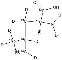 L-Leucine-13C6,d10,1217445-25-4,结构式