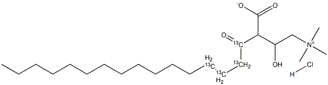  Palmitoyl-1,2,3,4-13C4-L-carnitine  hydrochloride