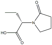 (alpha S)- alpha-Ethyl-2-oxo-1-pyrrolidine acetic acid,,结构式