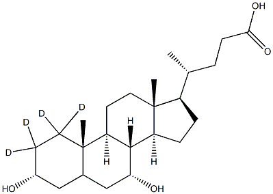 Chenodeoxycholic-d4 acid Structure