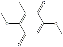 dimethoxy-3-methyl- p-benzoquinone,,结构式