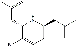 (2R,6S)-5-bromo-2,6-bis(2-methyl-2-propenyl)-1,2,3,6-tetrahydropyridine Structure