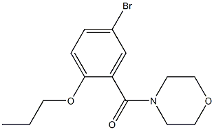 (5-bromo-2-propoxyphenyl)(4-morpholinyl)methanone Structure