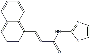 (E)-3-(1-naphthyl)-N-(1,3-thiazol-2-yl)-2-propenamide