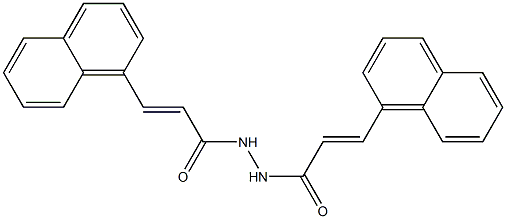 (E)-3-(1-naphthyl)-N'-[(E)-3-(1-naphthyl)-2-propenoyl]-2-propenohydrazide Struktur