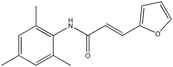 (E)-3-(2-furyl)-N-mesityl-2-propenamide,,结构式