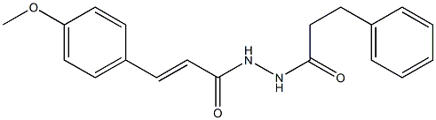 (E)-3-(4-methoxyphenyl)-N'-(3-phenylpropanoyl)-2-propenohydrazide Struktur