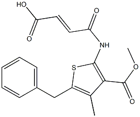 (E)-4-{[5-benzyl-3-(methoxycarbonyl)-4-methyl-2-thienyl]amino}-4-oxo-2-butenoic acid