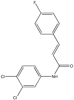 (E)-N-(3,4-dichlorophenyl)-3-(4-fluorophenyl)-2-propenamide Struktur