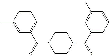 [4-(3-methylbenzoyl)-1-piperazinyl](3-methylphenyl)methanone Struktur