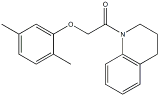 1-[3,4-dihydro-1(2H)-quinolinyl]-2-(2,5-dimethylphenoxy)-1-ethanone Structure