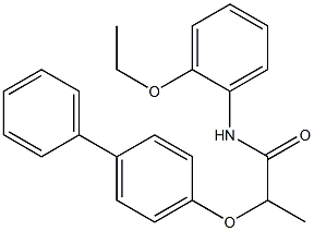 2-([1,1'-biphenyl]-4-yloxy)-N-(2-ethoxyphenyl)propanamide Structure