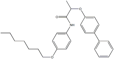  2-([1,1'-biphenyl]-4-yloxy)-N-[4-(heptyloxy)phenyl]propanamide