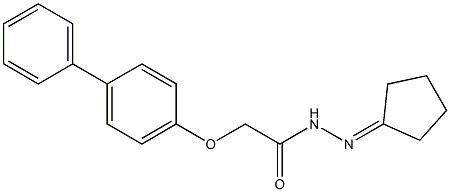  2-([1,1'-biphenyl]-4-yloxy)-N'-cyclopentylideneacetohydrazide