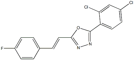 2-(2,4-dichlorophenyl)-5-[(E)-2-(4-fluorophenyl)ethenyl]-1,3,4-oxadiazole