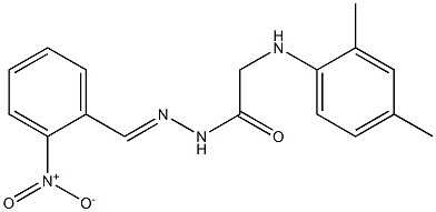 2-(2,4-dimethylanilino)-N'-[(E)-(2-nitrophenyl)methylidene]acetohydrazide
