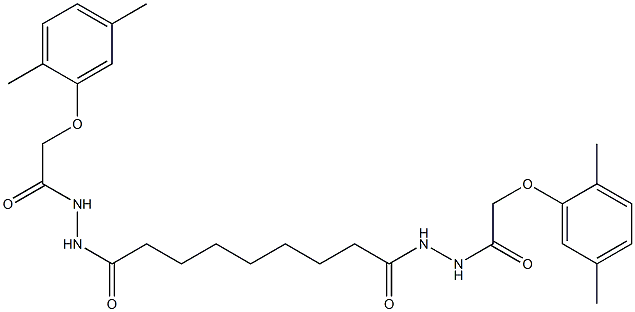 2-(2,5-dimethylphenoxy)-N'-(9-{2-[2-(2,5-dimethylphenoxy)acetyl]hydrazino}-9-oxononanoyl)acetohydrazide|