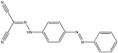 2-(2-{4-[(E)-2-phenyldiazenyl]phenyl}hydrazono)malononitrile,,结构式