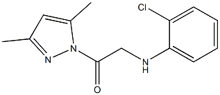 2-(2-chloroanilino)-1-(3,5-dimethyl-1H-pyrazol-1-yl)-1-ethanone Struktur
