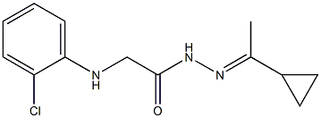2-(2-chloroanilino)-N'-[(E)-1-cyclopropylethylidene]acetohydrazide