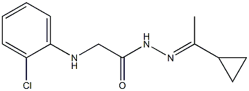  2-(2-chloroanilino)-N'-[(E)-1-cyclopropylethylidene]acetohydrazide