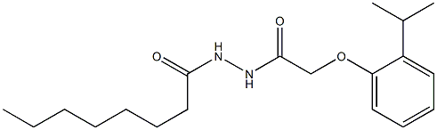  2-(2-isopropylphenoxy)-N'-octanoylacetohydrazide