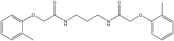 2-(2-methylphenoxy)-N-(3-{[2-(2-methylphenoxy)acetyl]amino}propyl)acetamide Struktur