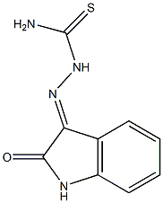 2-(2-oxo-1,2-dihydro-3H-indol-3-ylidene)-1-hydrazinecarbothioamide Struktur