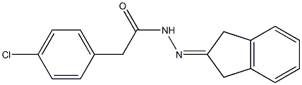  2-(4-chlorophenyl)-N'-(1,3-dihydro-2H-inden-2-ylidene)acetohydrazide