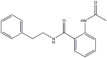 2-(acetylamino)-N-phenethylbenzamide Structure