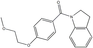 2,3-dihydro-1H-indol-1-yl[4-(2-methoxyethoxy)phenyl]methanone