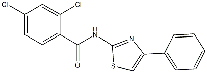 2,4-dichloro-N-(4-phenyl-1,3-thiazol-2-yl)benzamide Struktur