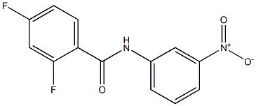 2,4-difluoro-N-(3-nitrophenyl)benzamide Struktur