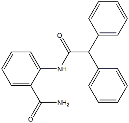 2-[(2,2-diphenylacetyl)amino]benzamide 结构式