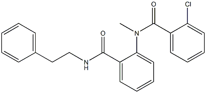 2-[(2-chlorobenzoyl)(methyl)amino]-N-phenethylbenzamide