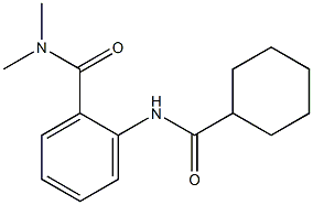 2-[(cyclohexylcarbonyl)amino]-N,N-dimethylbenzamide 化学構造式