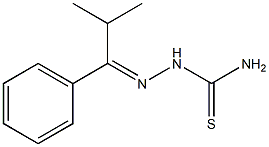 2-[(E)-2-methyl-1-phenylpropylidene]-1-hydrazinecarbothioamide 化学構造式