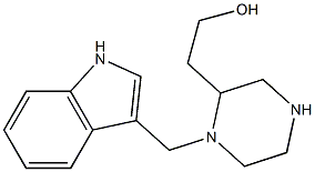 2-[1-(1H-indol-3-ylmethyl)-2-piperazinyl]-1-ethanol,,结构式